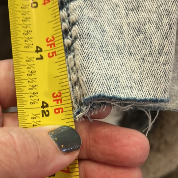 Vanilla Star juniors size 9 seamed front high rise split denim jeans - Picture 13 of 13